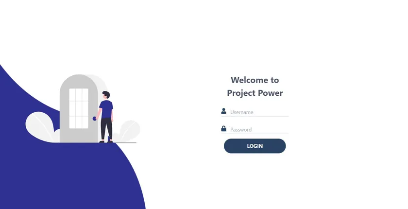 Illustrated sign-in page.